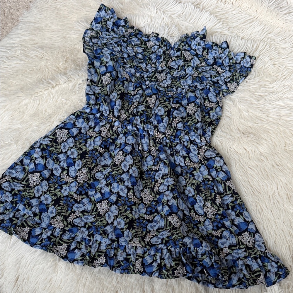 Janie and Jack Blue Floral Dress